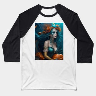 Halloween Mermaid Fairy Baseball T-Shirt